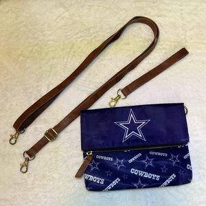 💙 Dallas Cowboys Printed Collection Fold over, Wristlet or Cross Body Purse 💙